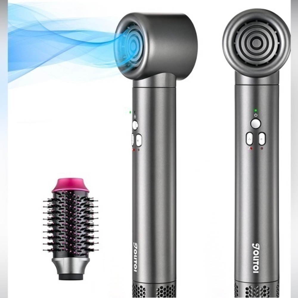 Hot Air Brush Hair Styler‎ for Volumizing, Straightening, Styling Dark Grey #FD1